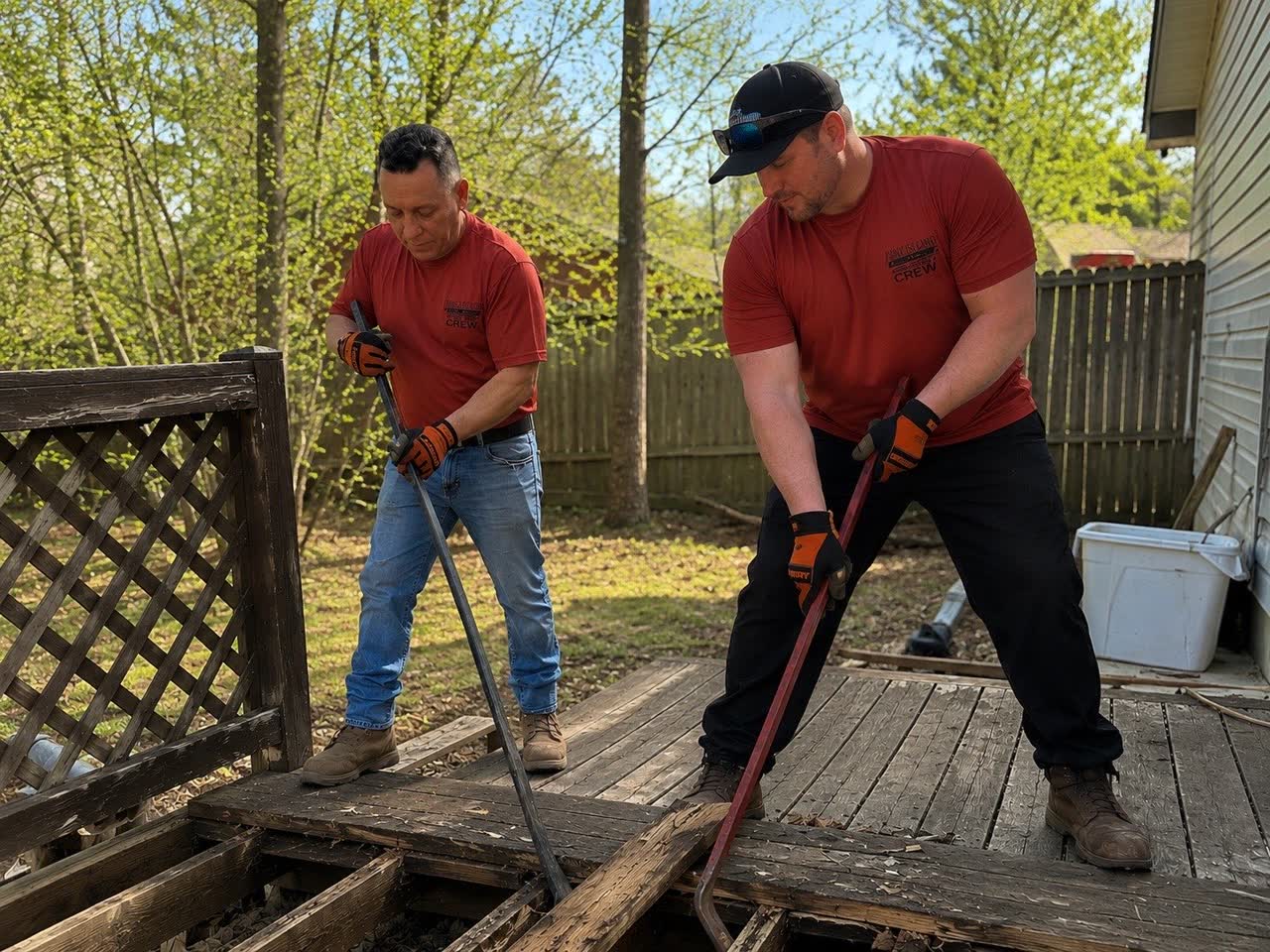 All Island crew working in Smithtown