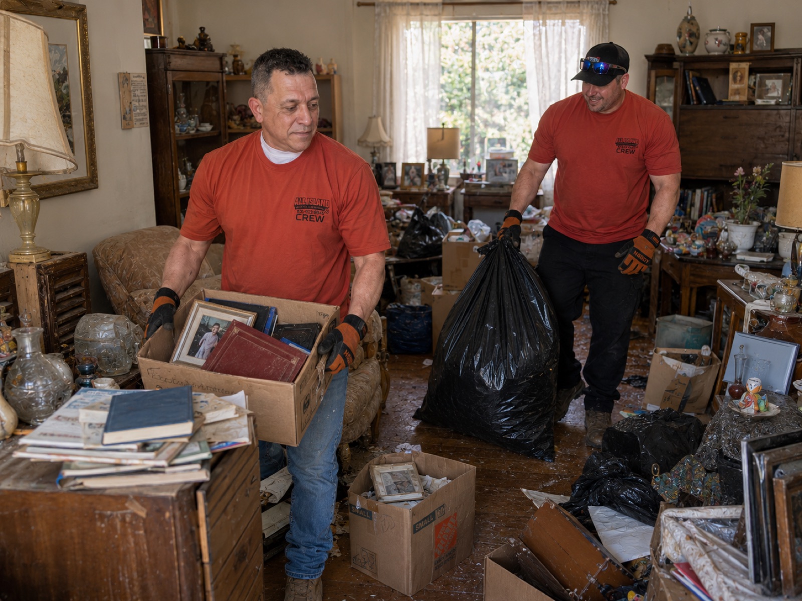 All Island crew on a cleanout services job